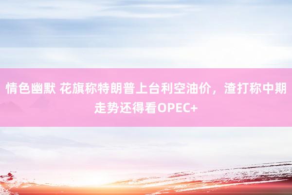 情色幽默 花旗称特朗普上台利空油价，渣打称中期走势还得看OPEC+