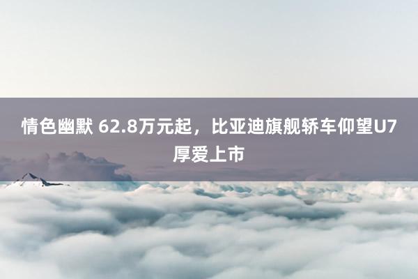 情色幽默 62.8万元起，比亚迪旗舰轿车仰望U7厚爱上市