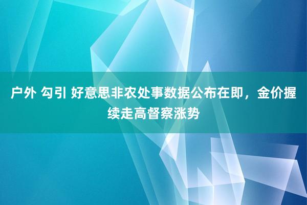 户外 勾引 好意思非农处事数据公布在即，金价握续走高督察涨势