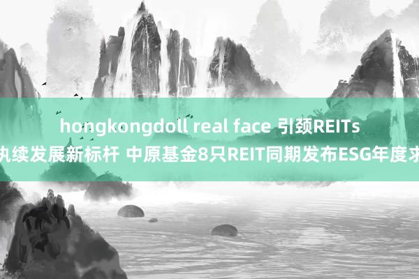hongkongdoll real face 引颈REITs可执续发展新标杆 中原基金8只REIT同期发布ESG年度求教