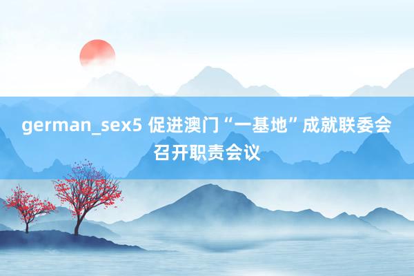 german_sex5 促进澳门“一基地”成就联委会召开职责会议