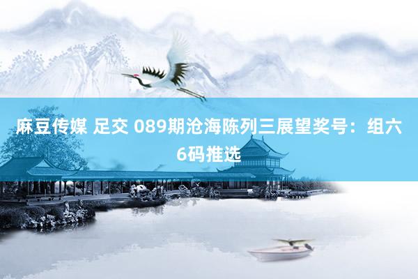 麻豆传媒 足交 089期沧海陈列三展望奖号：组六6码推选