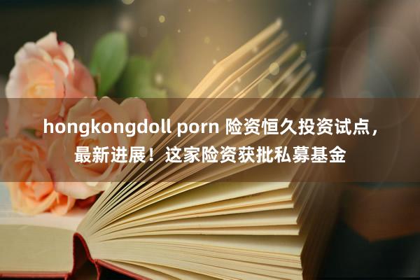 hongkongdoll porn 险资恒久投资试点，最新进展！这家险资获批私募基金