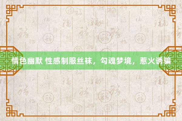 情色幽默 性感制服丝袜，勾魂梦境，惹火诱骗