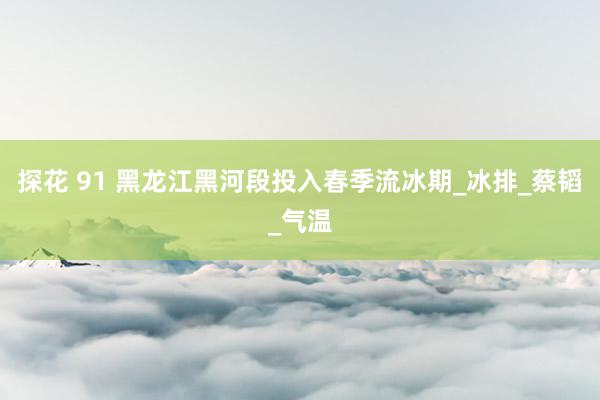 探花 91 黑龙江黑河段投入春季流冰期_冰排_蔡韬_气温