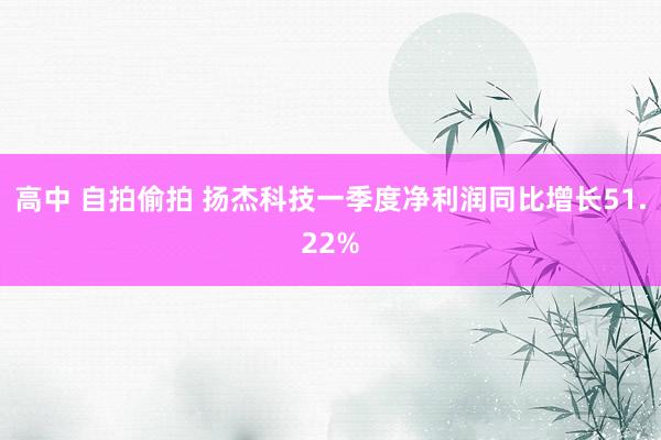 高中 自拍偷拍 扬杰科技一季度净利润同比增长51.22%